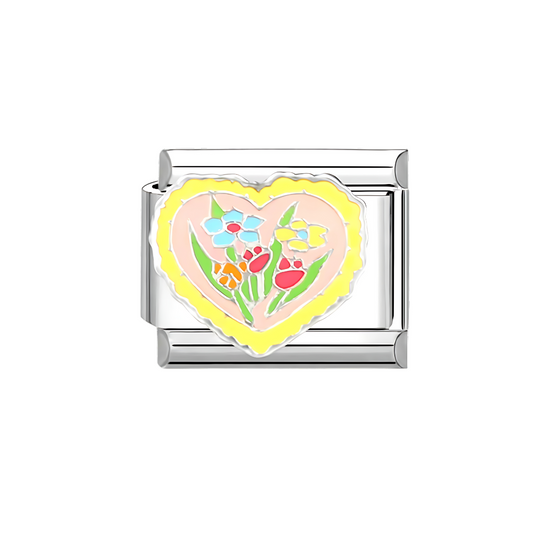 CHARM CORAZON DE FLOR