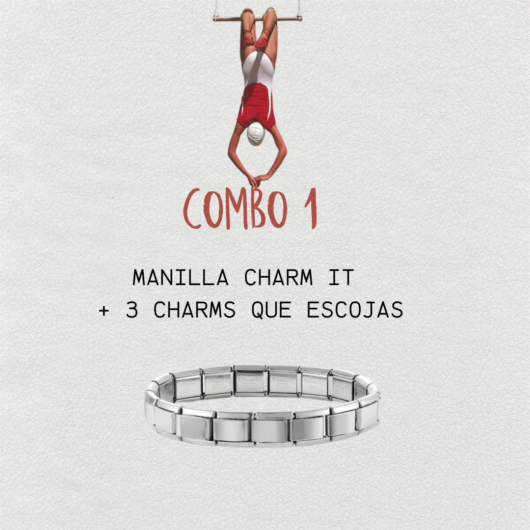 A. COMBO 1 (MANILLA + 3 CHARMS)